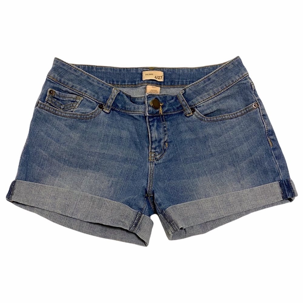 Gap Vintage Denim Jean Cuffed Shorts Size 4 | 27